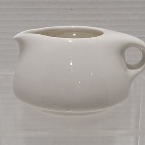 White Creamer Iroquis Russel Wright China Casual MCM Round Coupe EUC